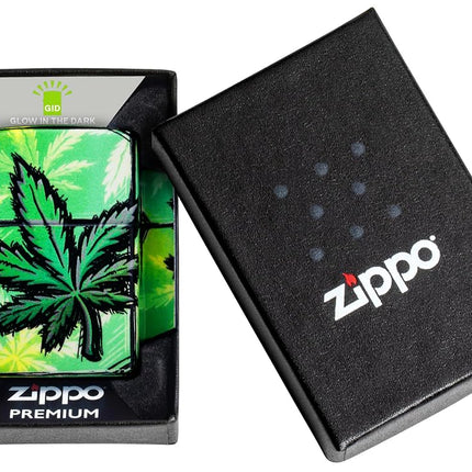 Zippo Throwback Pattern Design 540 Color Glow in The Dark Pocket Lighter