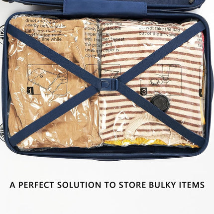 SUOCO 20 Combo Vacuum Storage Bags with Electric Pump, (4 Jumbo, 4 Large, 6 Medium, 6 Small) Travel Clothes Space Saver Bags, Compression Airtight Seal Bags for Clothing, Pillows, Comforters, Blankets