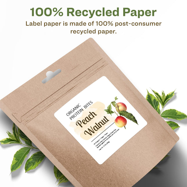 Avery Etiquetas Cuadradas Recicladas EcoFriendly Blanco Mate, 2.5" x 2.5", Etiquetas Blanco Mate, Adhesivo Permanente, Imprimibles Láser/Inyección de Tinta, 900 en Total