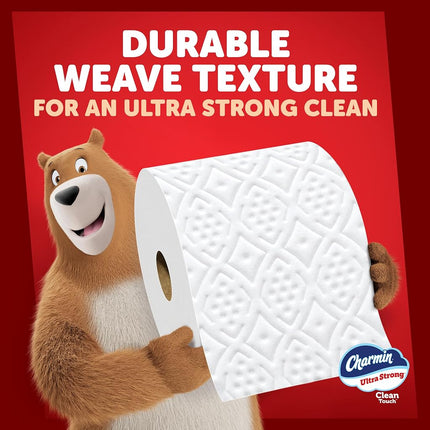 Charmin Ultra Strong Clean Touch Toilet Paper, 30 Family Mega Rolls = 153 Regular Rolls