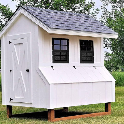 COLORPAPA 2 Pack Shed Windows,12" x 18" Small Sliding Windows,Flush Mount Windows with Tempered Glass and Fiberglass Screen for Shed, Chicken Coop, Playhouse, Household, Garage, Barns (Black)