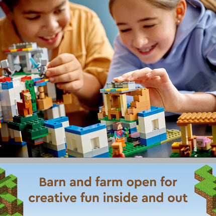 LEGO Minecraft La Aldea Llama - Casa de Granja, Set de Construcción de Juguete 21188, Idea de Regalo Minecraft para Niños y Niñas de 9+ Años, Crea una Aldea Minecraft con 6 Edificios Personalizables y Minifiguras