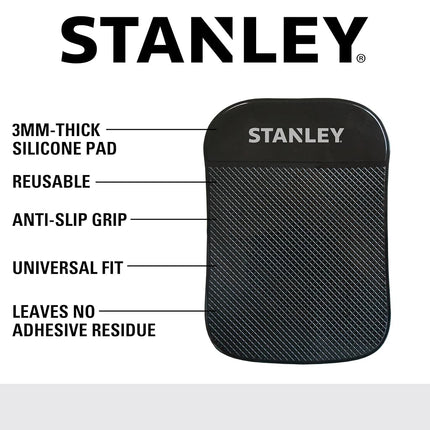 STANLEY S4006 4.5" x 6.5" Extra-Strong Anti-Slip Grip Dashboard Gel Pad for Cell-Phone, Tablet, GPS, Keys or Sunglasses, Pack of 4