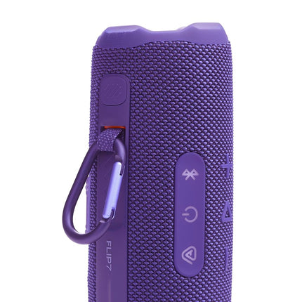 JBL Flip 7 Portable Waterproof and Drop Proof Speaker, Pro Bold Sound with AI Sound Boost, 16 Hours Battery Life and PushLock System with Interchangeable Accessories (Purple)