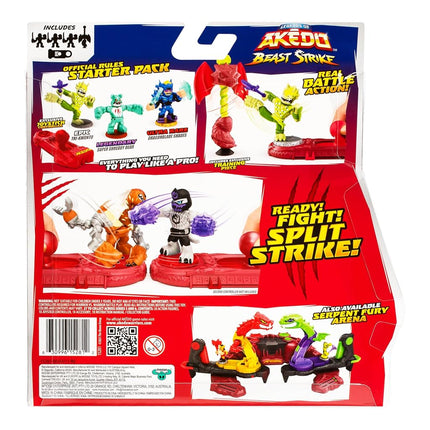 Legends of Akedo Beast Strike Starter Pack 3 Akedo Warriors 1 Legendary Warrior, 1 Beast Striker and 1 Ultra Rare Warrior with Training Practice Piece and Exclusive Joystick Controller