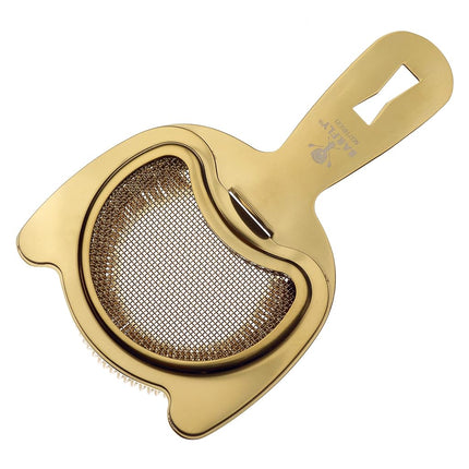 Barfly Fine Mesh Spring Strainer, Gold Plated