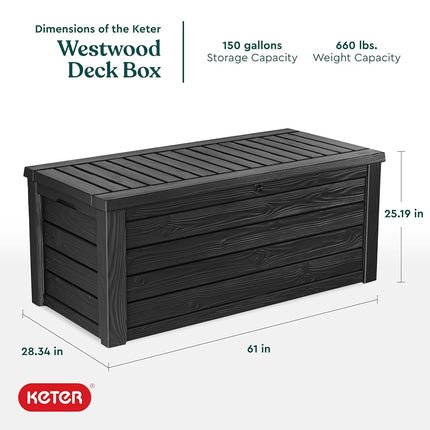 Keter Westwood 243528 Storage Box Grey