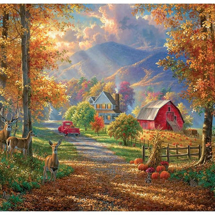 Buffalo Games - Abraham Hunter - Fall Memories - 1000 Piece Jigsaw Puzzle for Adults - Challenging Puzzle Perfect for Game Nights - Finished Puzzle Size is 26.75 x 19.75