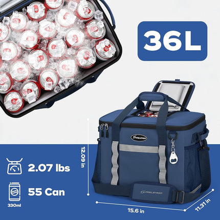 Maelstrom Soft Cooler Bag, 55 Can Beach Cooler with Flip-top Access