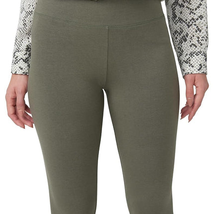 HUE Women's Ultra Leggings Made of Cotton with Wide Waistband, Assorted, Bungee Rope, M