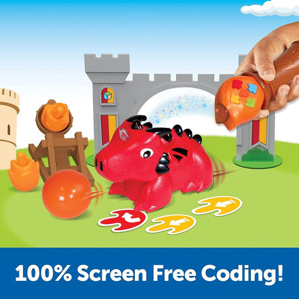 Learning Resources Coding Critters MagiCoders Blazer The Dragon Coding Robot Toy STEM Play Remote Control Toys Gifts for 4 5 6 7 Year Old Kids Boys & Girls