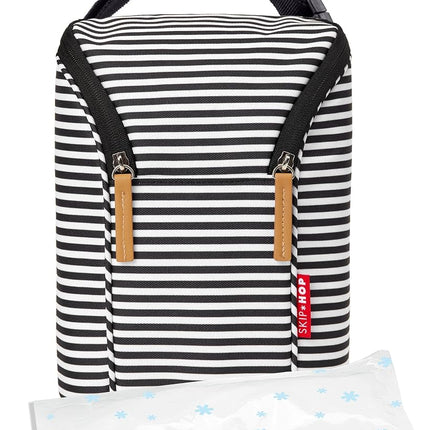 Skip Hop Double Bottle Bag, Black/White