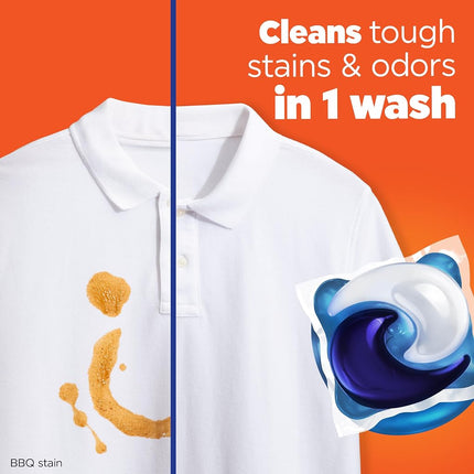 Tide PODS laundry detergent pacs, 3-in-1 Stain Remover, Odor Fighter, Color Protector, 81 Count, HE compatible, Original Scent