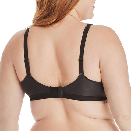 Hanes Women's X-Temp Foam Wirefree Bra, Black, L