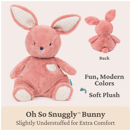 GUND Baby Oh So Snuggly Lapin Grande Peluche pour Bébés et Nourrissons, Rose Poudré, 31,75 cm