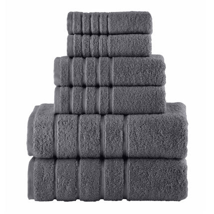 Elegant Comfort 4 Lines Viscose Stripe 6-Piece Pre
