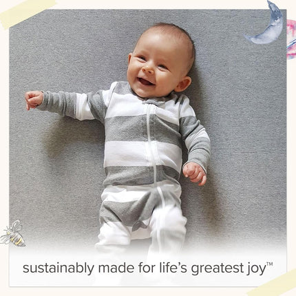Burts Bees Baby Solid Fitted Crib Sheet Organic Cotton BEESNUG - Fits Unisex Standard Bed and Toddler Mattress, Infant Essentials, 28 x 52 x 5.5 Inch
