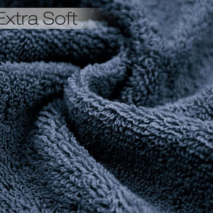 Cleanbear Extra Soft Wash Cloths Washcloths Set 6-Pack 13 x 13 Inches, Highly Absorbent Facecloths (Dark Gray)