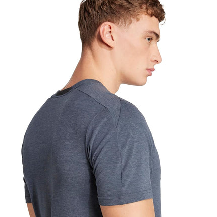 adidas Mens Designed for Training 3-Stripes T-Shirt, Aurora Ink, M Tall