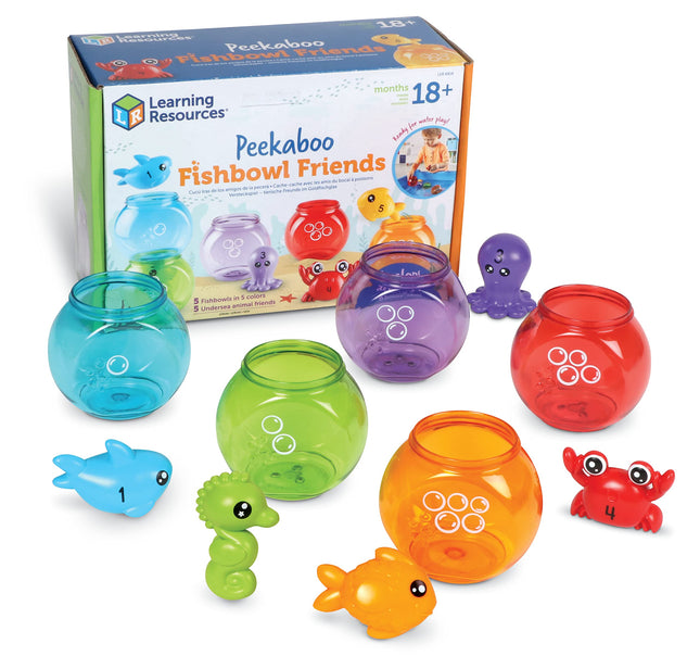 Learning Resources Peekaboo Fishbowl Friends, 10 P