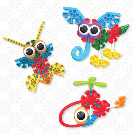 Kid K'NEX | Budding Builders Set 50 Model | Kids Craft Set with 100 Pieces, Educational ,Fun Building Toys for Boys and Girls, Construction Toys for Ages 3+ | Basic Fun 85618