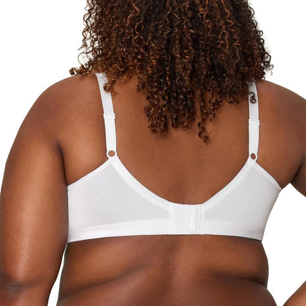 PLAYTEX Womens 18 Hour Ultimate Lift & Support Cotton Stretch Wireless Bra Us474c, Cotton White, 40C