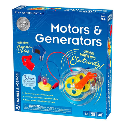 Thames & Kosmos Motors & Generators, Kids Science Kit, Learning Resources About Electric Motors and Electricity, STEM Toys for Science Experiments, Age 8+