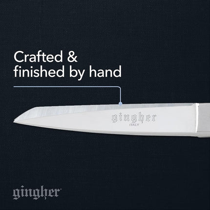 Gingher Dressmaker's Fabric Scissors - 8" Stainless Steel Shears - Sharp Knife Edge Fabric Scissors with Protective Sheath
