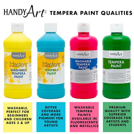 Handy Art Little Masters Washable Tempera Paint 1/2 Gallon, Blue