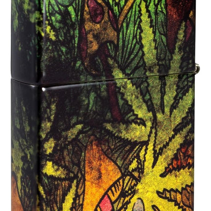 Zippo Fungi Fusion Design 540 Tumbled Brass Pocket Lighter