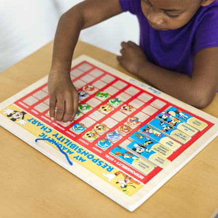 Melissa & Doug Disney Mickey Mouse Clubhouse My Magnetic Responsibility Chart - Toddler Routine, Kids Reward Board, Reward Chart for Toddlers and Kids Ages 3+