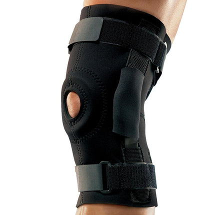 Futuro Cushioned, Stability, Durable, Neoprene-blend, Adjustable, Soothing Warm Hinged Knee Brace - Black