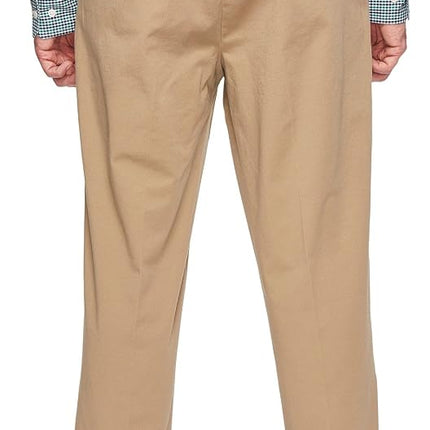Dockers Men's Classic Fit Workday Smart 360 Flex Pants (Standard and Big & Tall) Casual, New British Khaki (Stretch) -Tan, 52W x 30L