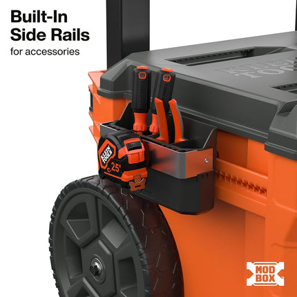 Klein Tools 54890MB MODbox Three Drawer Rolling Toolbox, Tool Storage, Ball Bearing Drawer Slides, Dividers Included