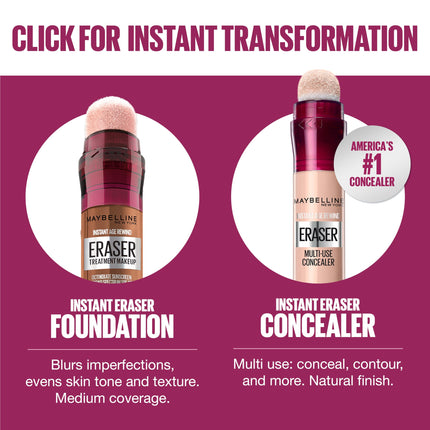 Base de maquillaje borrador antiedad instantáneo Maybelline con SPF 20 y provitamina B5-310 hidratante