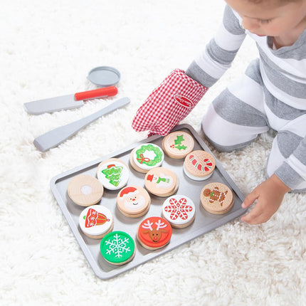 MaMeMi WOODEN SLICE AND BAKE CHRISTMAS COOKIE SET