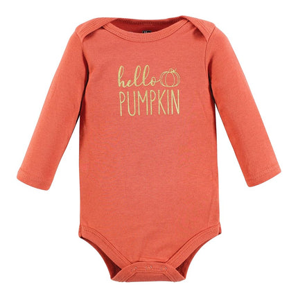 Hudson Baby grenouillères à manches longues en coton unisexe pour bébés, motif « Cutest Pumpkin », 0-3 mois