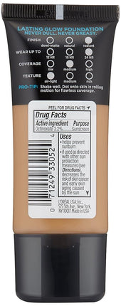 L'Oréal Paris Infallible Pro-Glow Foundation, Caramel Beige, 1 fl. oz.