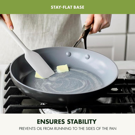 GreenPan Valencia Pro Hard Anodized Healthy Ceramic Nonstick 20 cm and 26 cm Frying Pan Skillet Set, PFAS-Free, Induction, Dishwasher Safe, Oven Safe, Gray