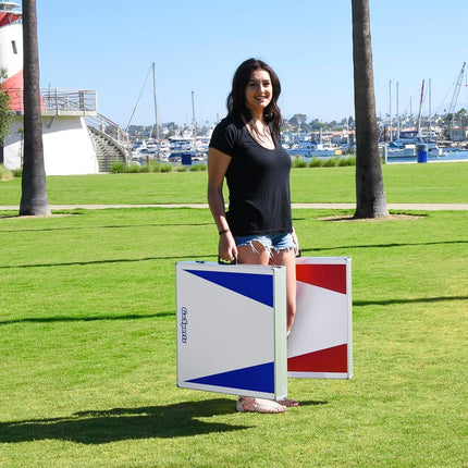 GoSports Classic Regulation Size Cornhole Set - Includes 8 Bean Bags & Rules