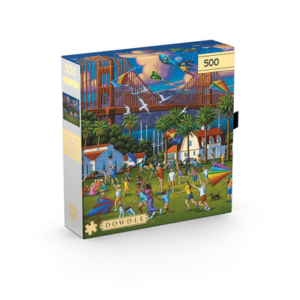 Buffalo Games - Gold - Eric Dowdle - Golden Gate Bridge - 500 Piece Jigsaw Puzzle for Adults - Challenging Puzzle Perfect for Game Nights
