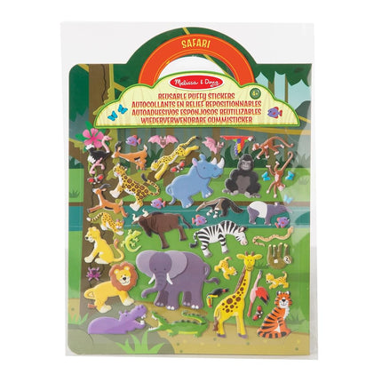 Melissa & Doug Puffy Stickers Safari Animals for C