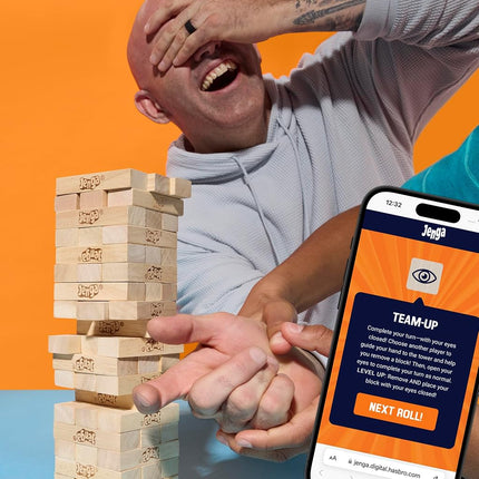 Official Hasbro Games Jenga Game with Digital Die