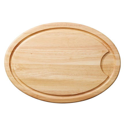 Rachael Ray Pantryware Wooden Cutting Board/Wooden Serving Board, Oval - 14 Inch, Brown