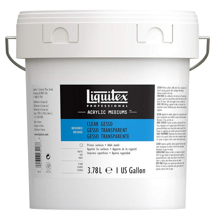 Liquitex Gesso Transparente Preparador de Superficies, 3.78 L (Galón)