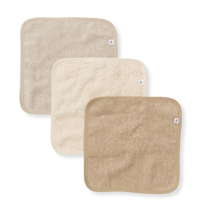 Burt's Bees Baby 3 Pack Infant Washcloths, 100% Organic Cotton, Soft & Super Absorbent, Woven Terry Cloth