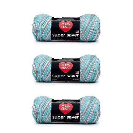 Red Heart Super Saver Pack of 3 - Icelandic Mix - 