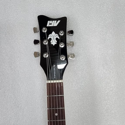 IYV 6 String Solid-Body Electric Guitar, Right, Black (ISMR-200)