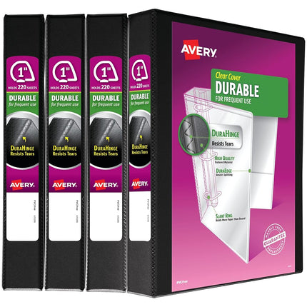 Avery Durable View 3 Ring Binder, 1 Inch Slant Rin