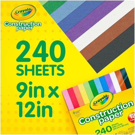 Crayola 240 Sheet Construction Paper